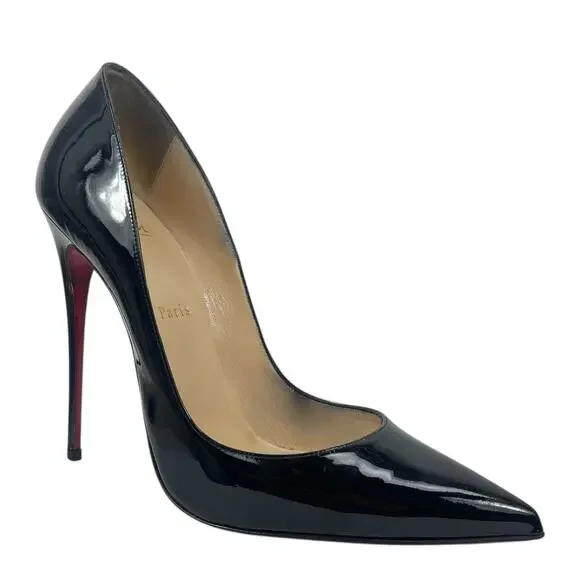 Christian Louboutin So Kate 120mm Patent Leather Pumps Black Size 41 - Picture 3 of 16